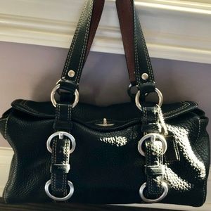 Coach "Chelsea" Black Satchel 10134 Leather Purse